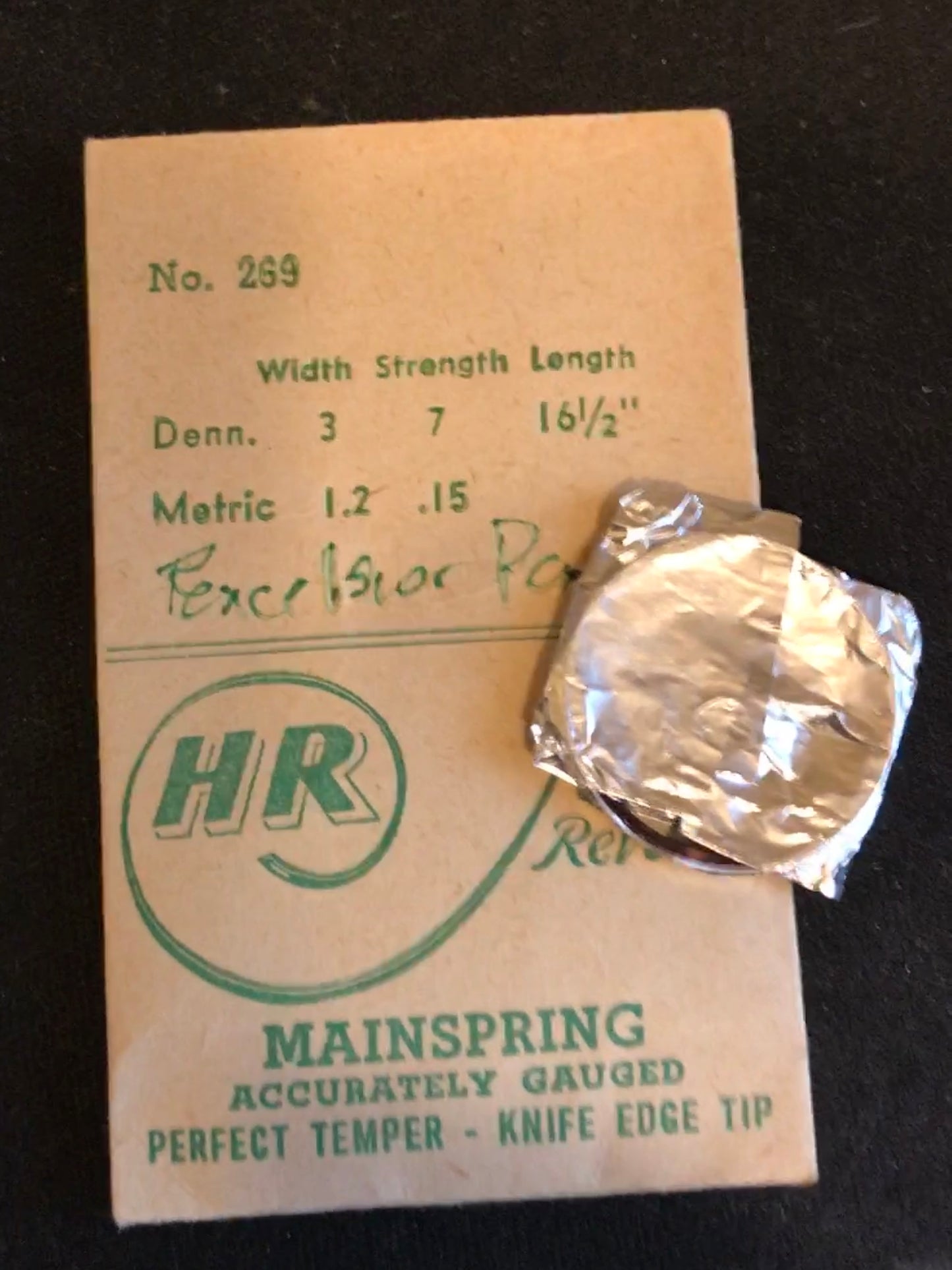 HR Mainspring #269 for Excelsior Park Chronograph - Steel