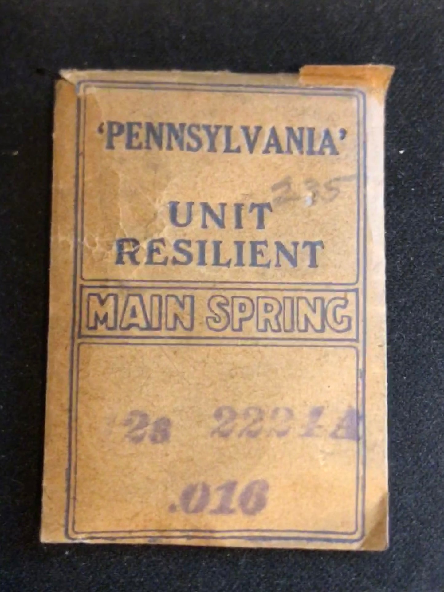 Pennsylvania Mainspring for Waltham 12s No. 2224A - Steel