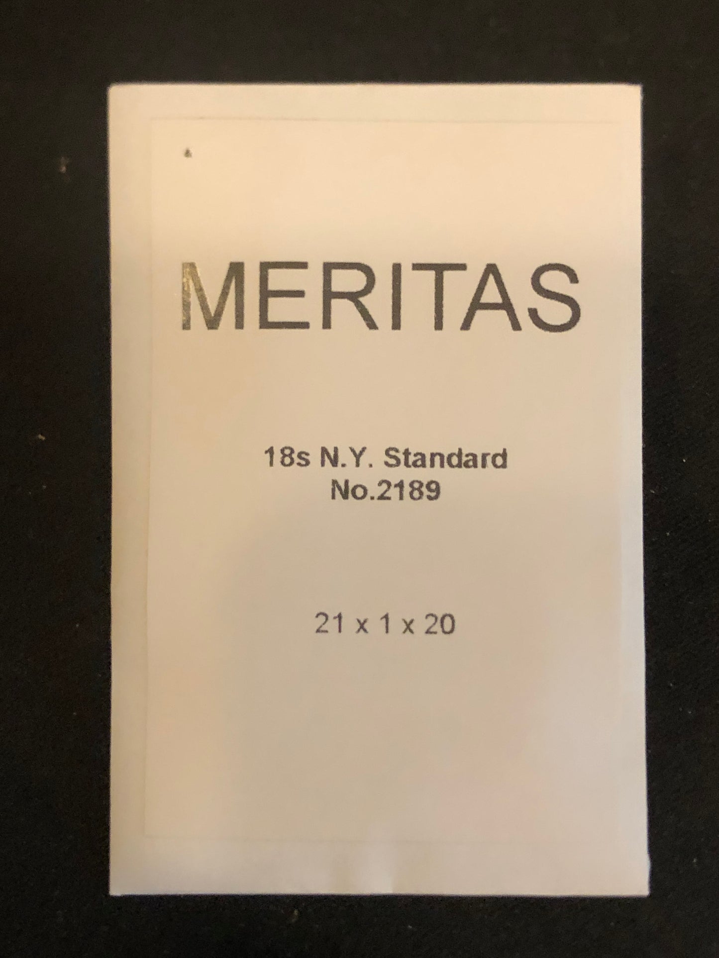 Meritas Mainspring for 18s N.Y. Standard No. 2189 - Steel