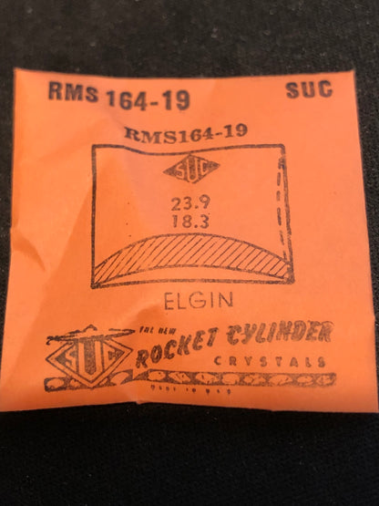 SUC Rocket Crystal RMS 164-19  for ELGIN 23.9 x 18.3mm - New