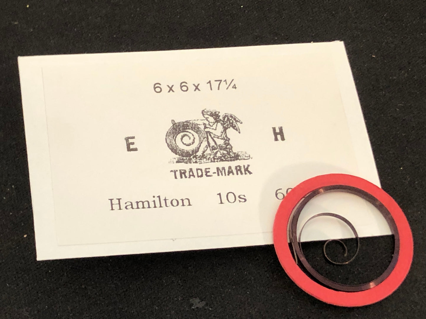 E&H Mainspring for Hamilton 10s No. 6021 - Steel
