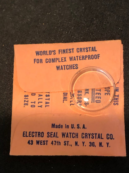 Electro-Seal 200-A-00 Wrist Watch Crystal 18.0mm for Benrus Water Countess - New