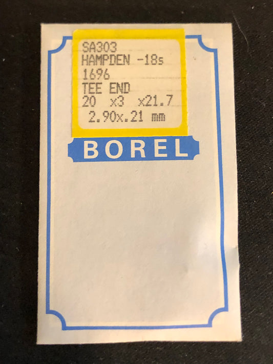 BOREL Mainspring SA303 for 18s Hampden #1696 - Alloy