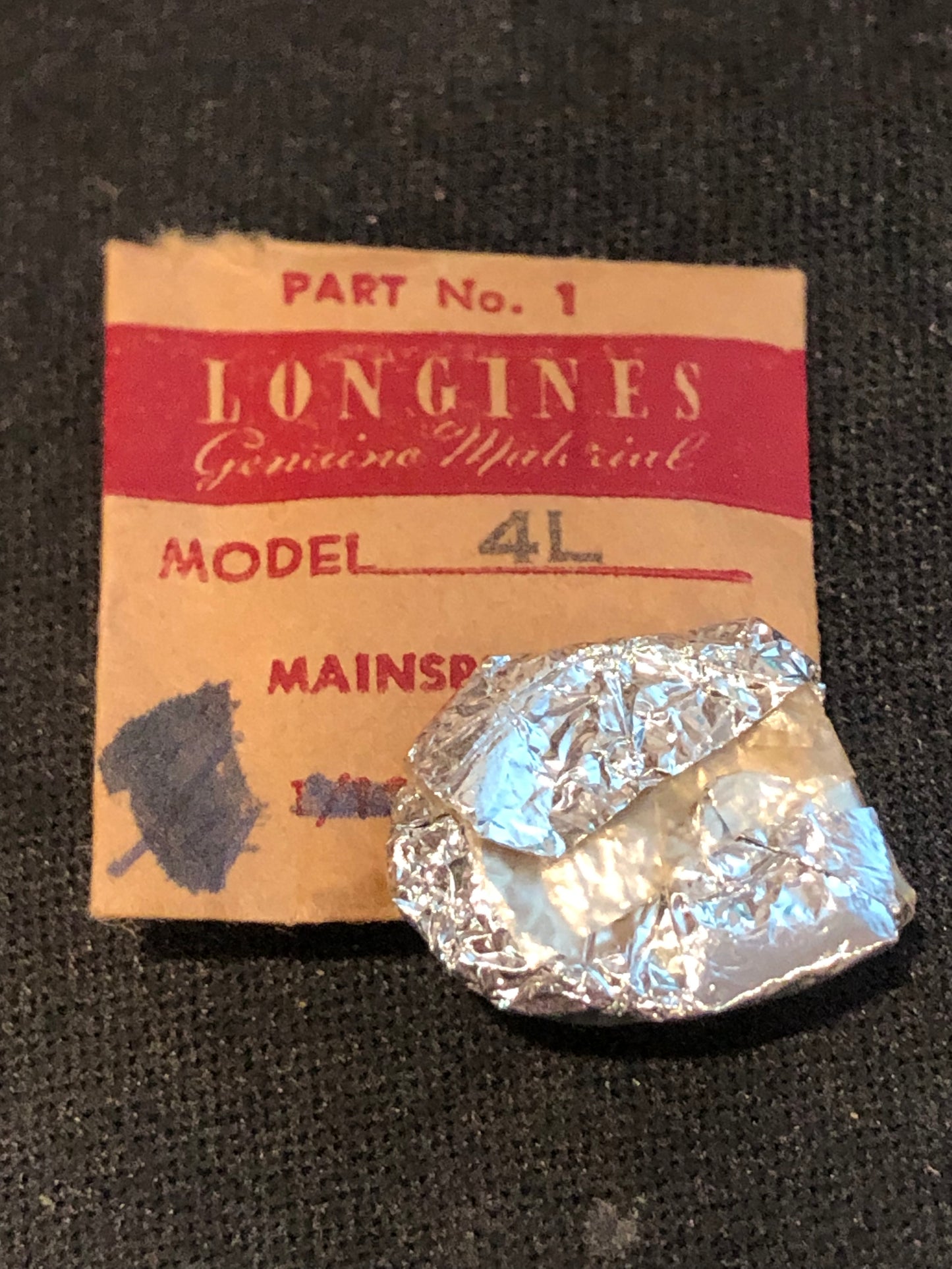 Longines Factory Mainspring for caliber 4L - Steel