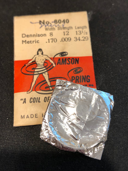 SAMSON Mainspring No. 8040 for Cyma 412, 413, 414, 415 - Steel