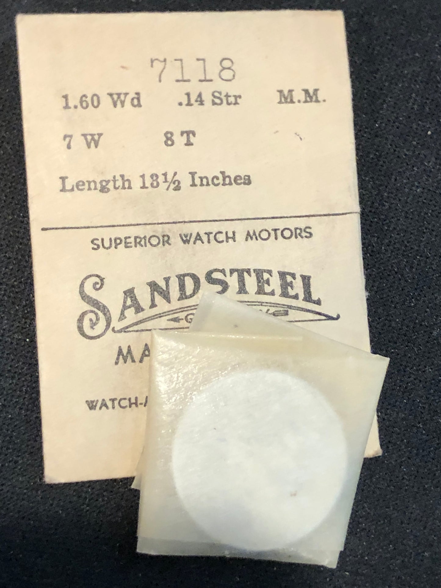 Sandsteel Mainspring #7118 for Omega Caliber 28/9 & 28/9T2 - Steel