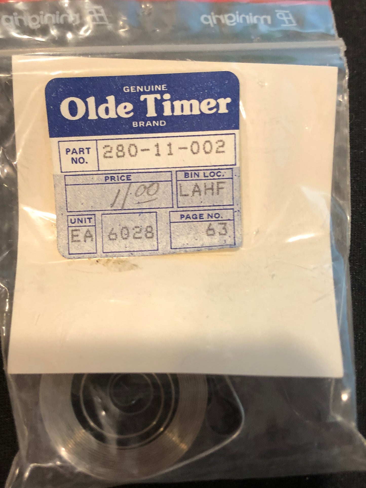 Vigor Open Loop Clock Mainspring - 7/16" x .018" x 48" Long - CML 110.2