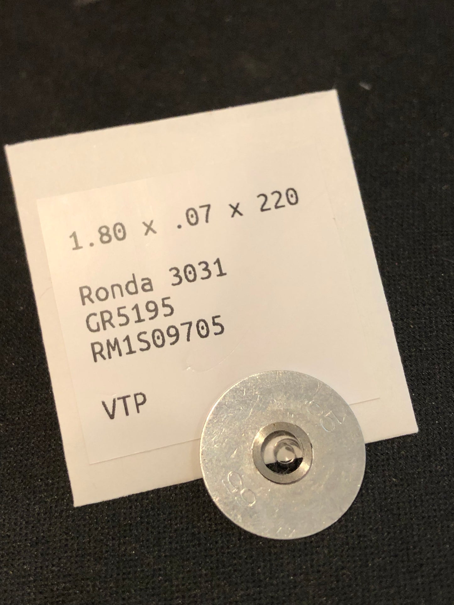 Alloy Mainspring for Ronda caliber 3031