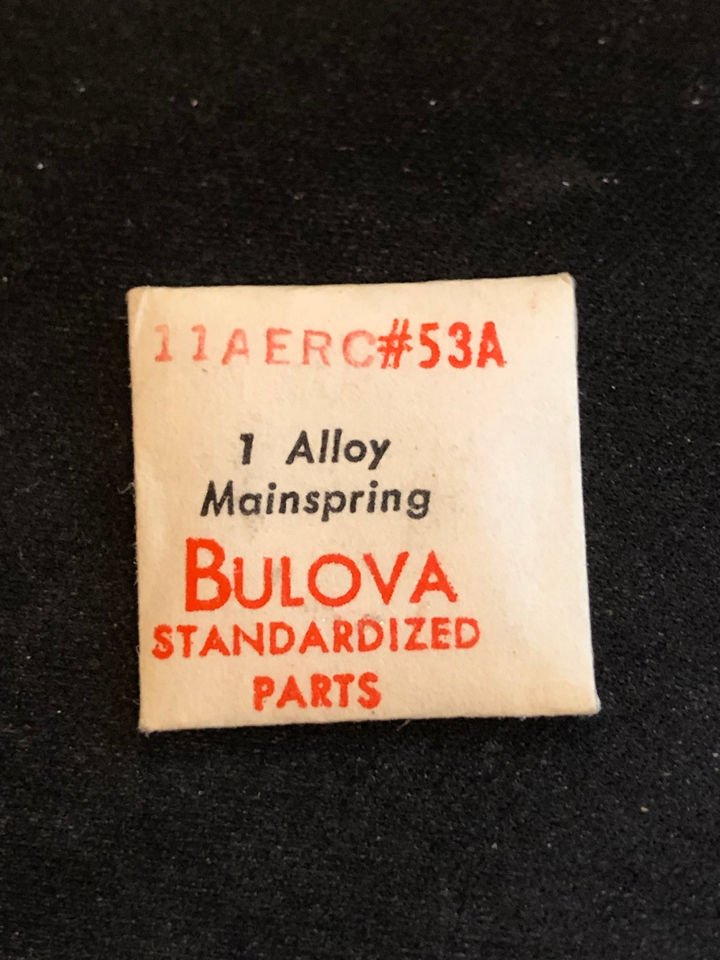 Bulova Factory Mainspring for caliber 11AERC - Alloy