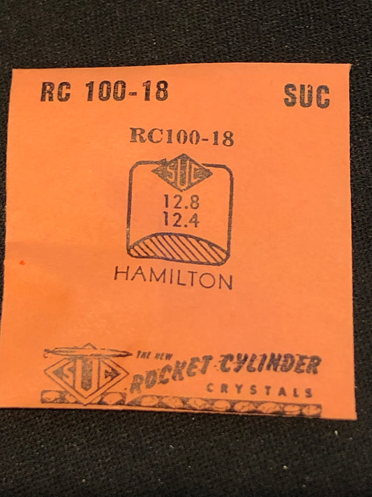 SUC Rocket Crystal RC 100-18 for HAMILTON - 12.8 x 12.4mm - New