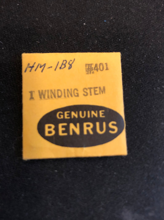 Benrus Factory stem for caliber HM1B8 (Seiko 11A) - new in envelope