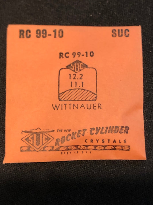 SUC Rocket Crystal RC 99-10 for WITTNAUER - 12.2 x 11.1mm - New