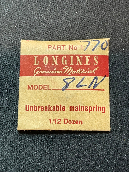 Longines Factory Mainspring for caliber 8LN, 8/68N - Steel