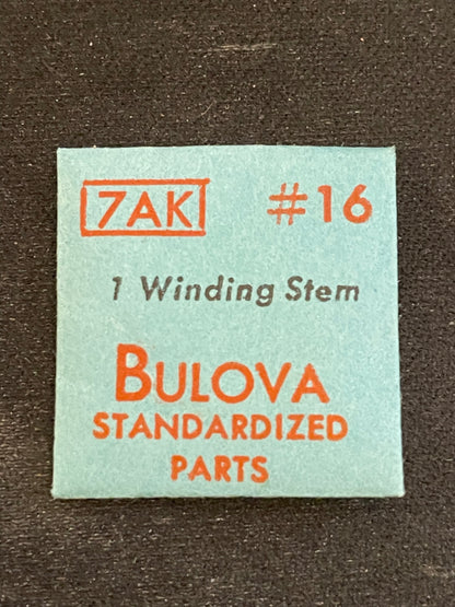 Bulova Factory Stem for caliber 7AK, 7AA, 7AH, 7AN, 7AP - new in envelope