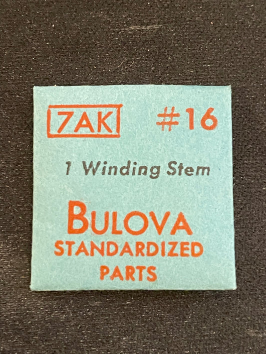 Bulova Factory Stem for caliber 7AK, 7AA, 7AH, 7AN, 7AP - new in envelope