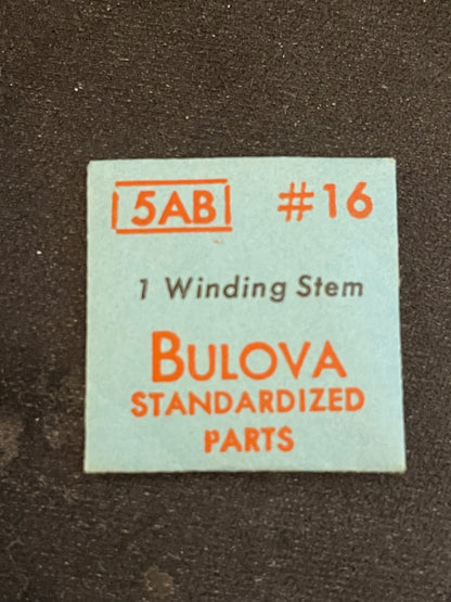 Bulova Factory stem for caliber 5AB - new in envelope