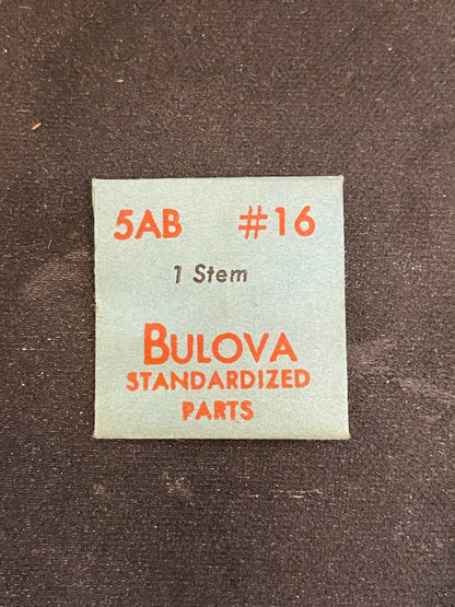 Bulova Factory stem for caliber 5AB - new in envelope