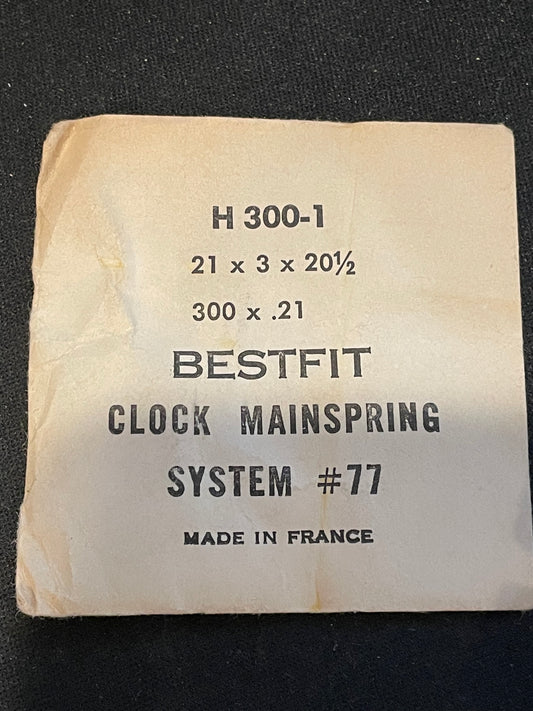 BESTFIT Clock Mainspring suitable for Kienzle Midget H300-1