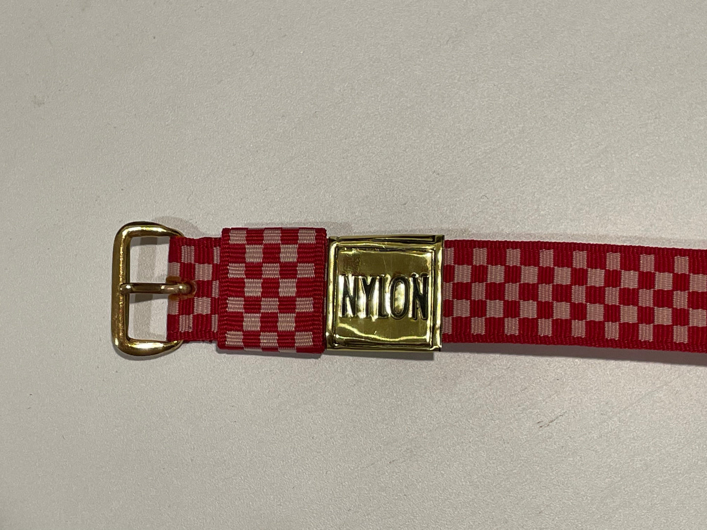 Unmarked Maker 5/8" Checkerboard Passthrough Nylon Watch Strap - NOS