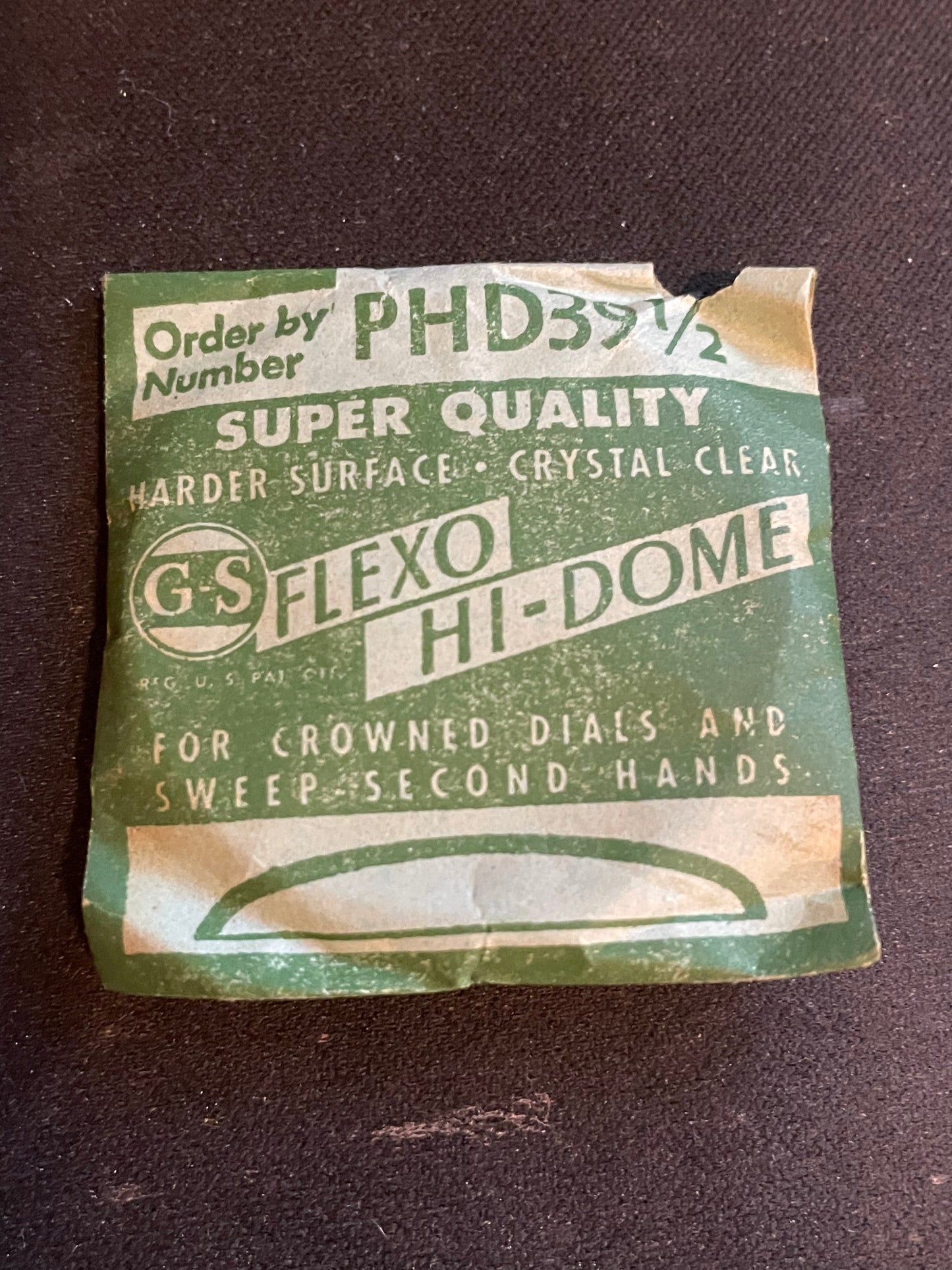 GS Flexo Round HI-DOME Crystal PHD 39½ - 37.7 mm - New