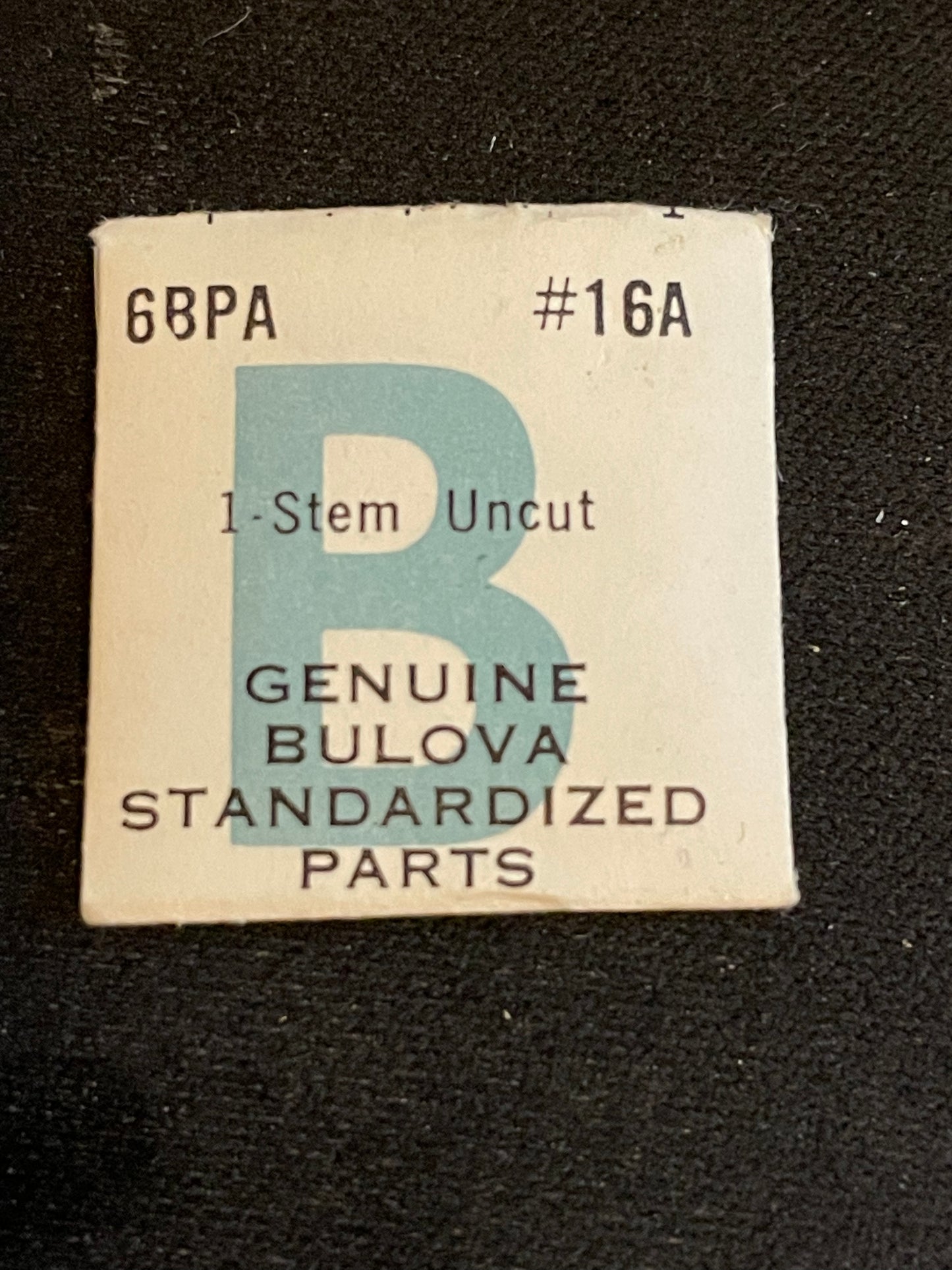 Bulova Factory UNCUT Stem for caliber 6BPA - new in envelope