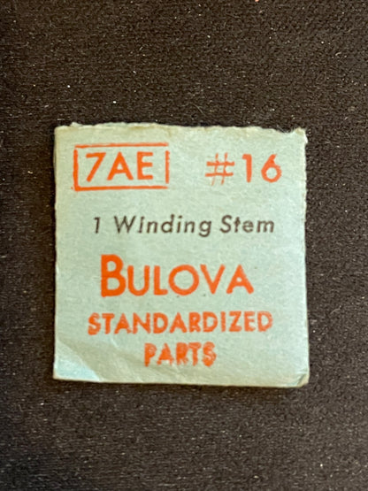 Bulova Factory stem for caliber 7AE - new in envelope