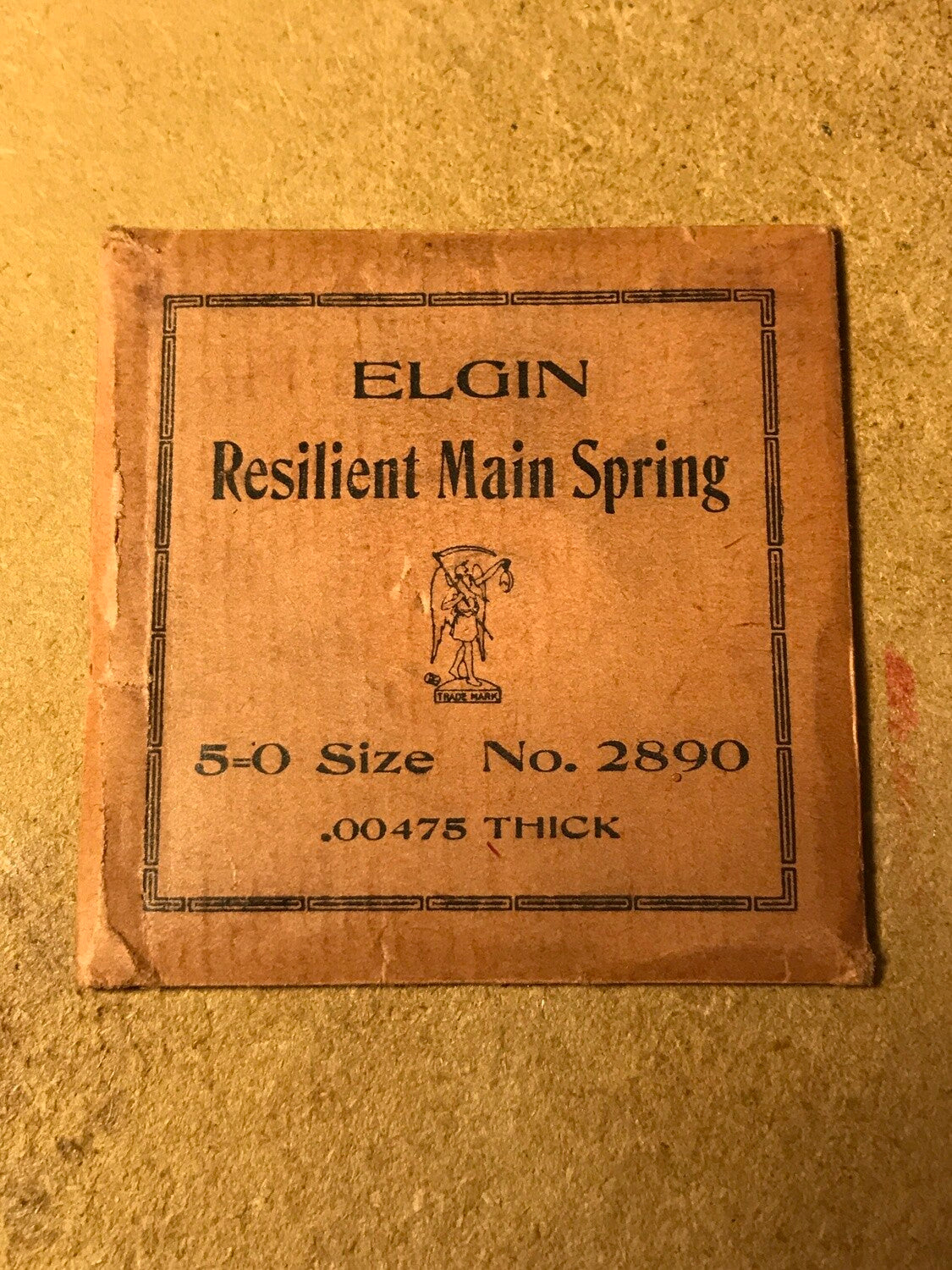 Elgin Factory Mainspring for 5/0s & 6/0s No. 2890 - Steel