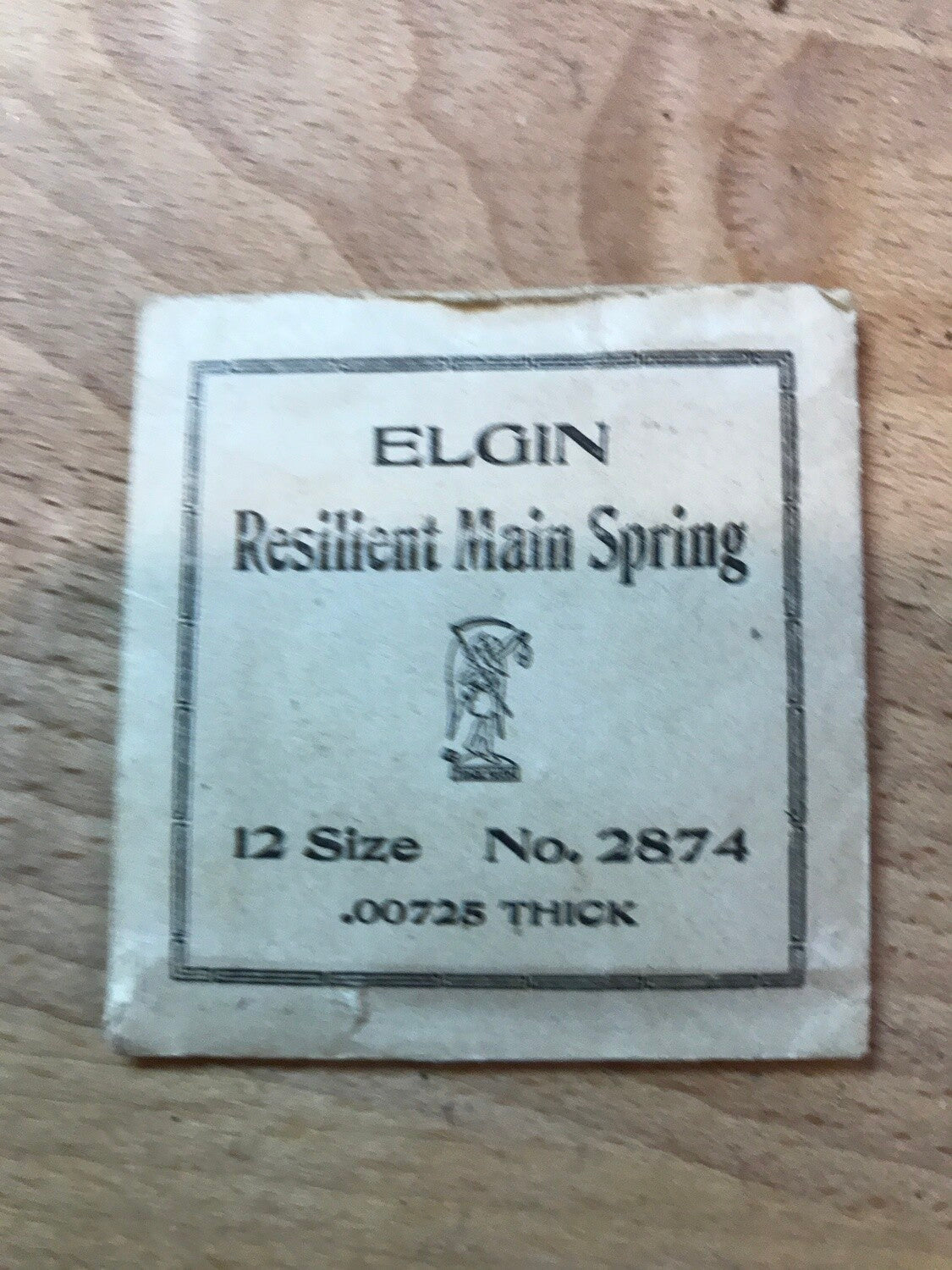 Elgin Factory Mainspring for 12s No. 2874 - Steel