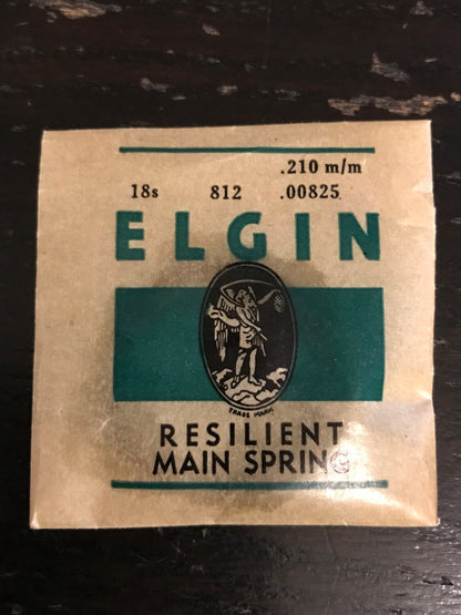 Elgin Factory Mainspring for 18s No. 812 - Steel