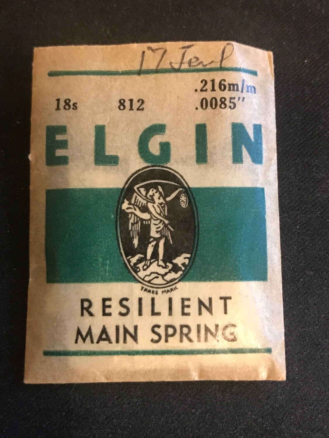 Elgin Factory Mainspring for 18s No. 812 - Steel