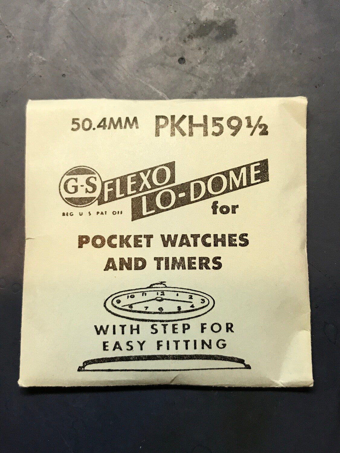 GS PKH59½ Pocket Watch Crystal 50.4mm - New