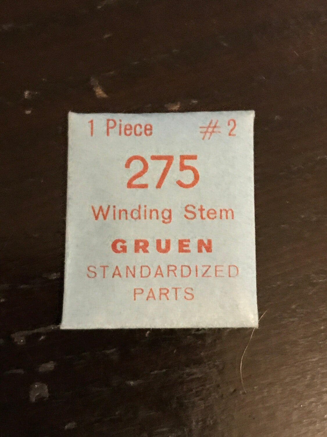 Gruen Factory stem for caliber 275 - new in envelope