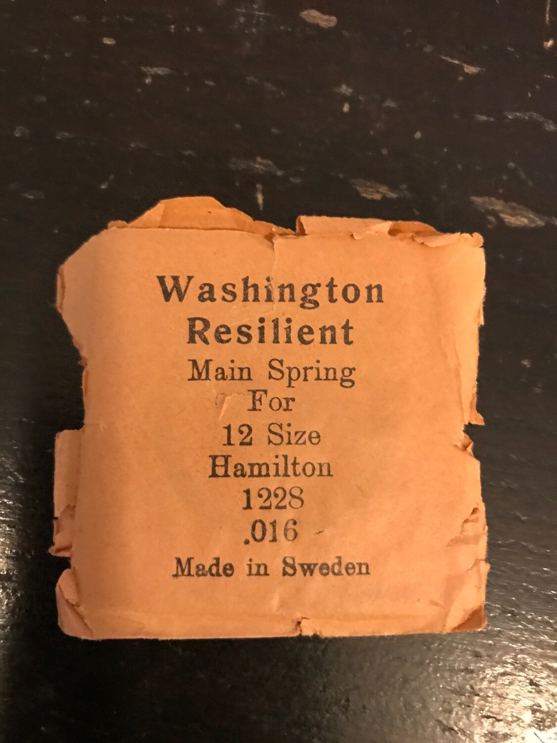 Washington Mainspring for 12s Hamilton No. 1228 - Steel