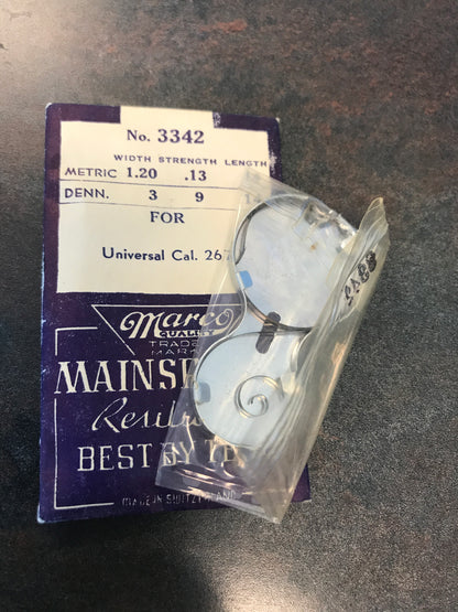 Marco Mainspring No. 3342 for Universal Caliber 267 - Steel