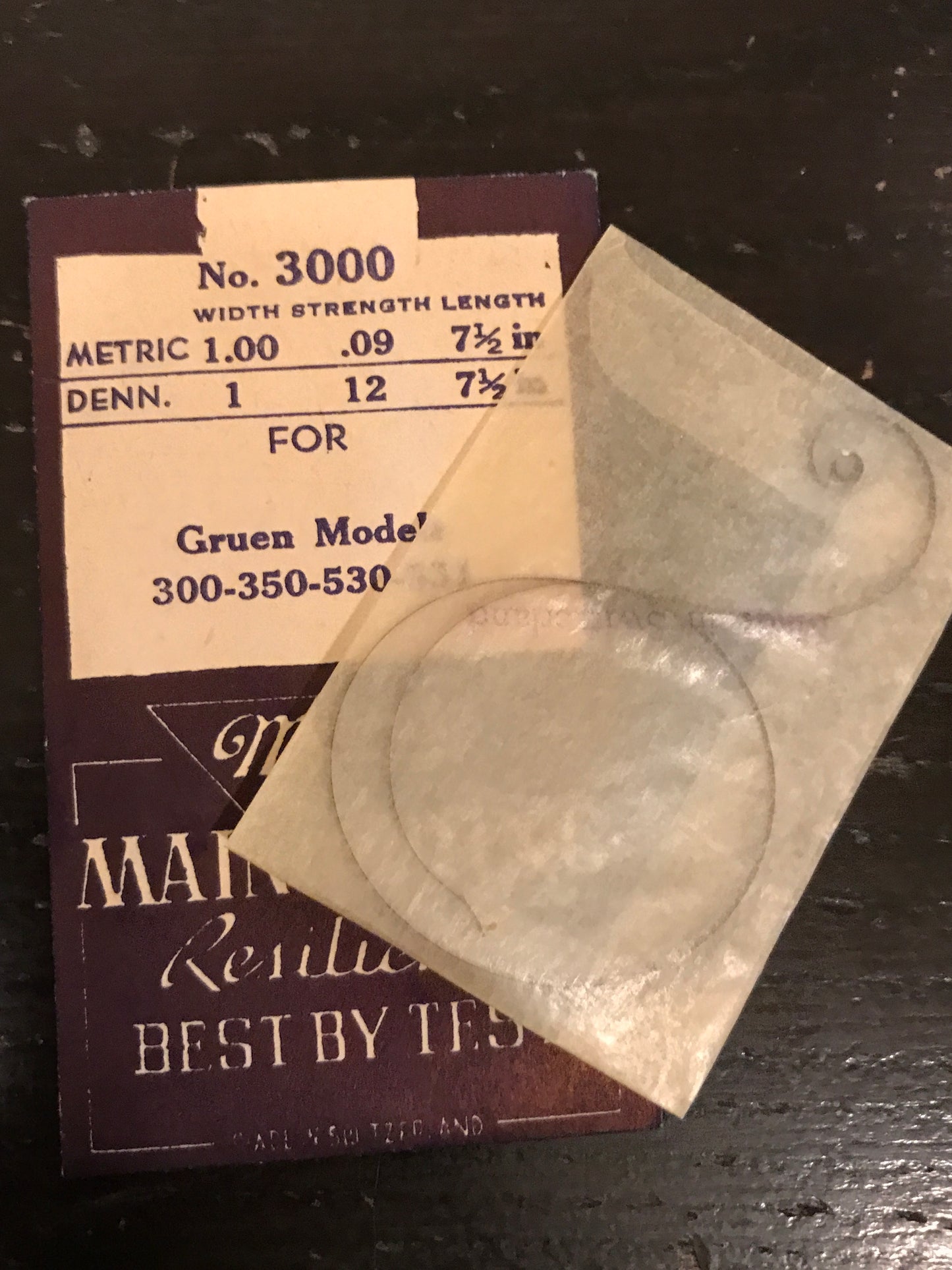 Marco Mainspring No. 3000 for Gruen 300, 350, 530, 531 - Steel