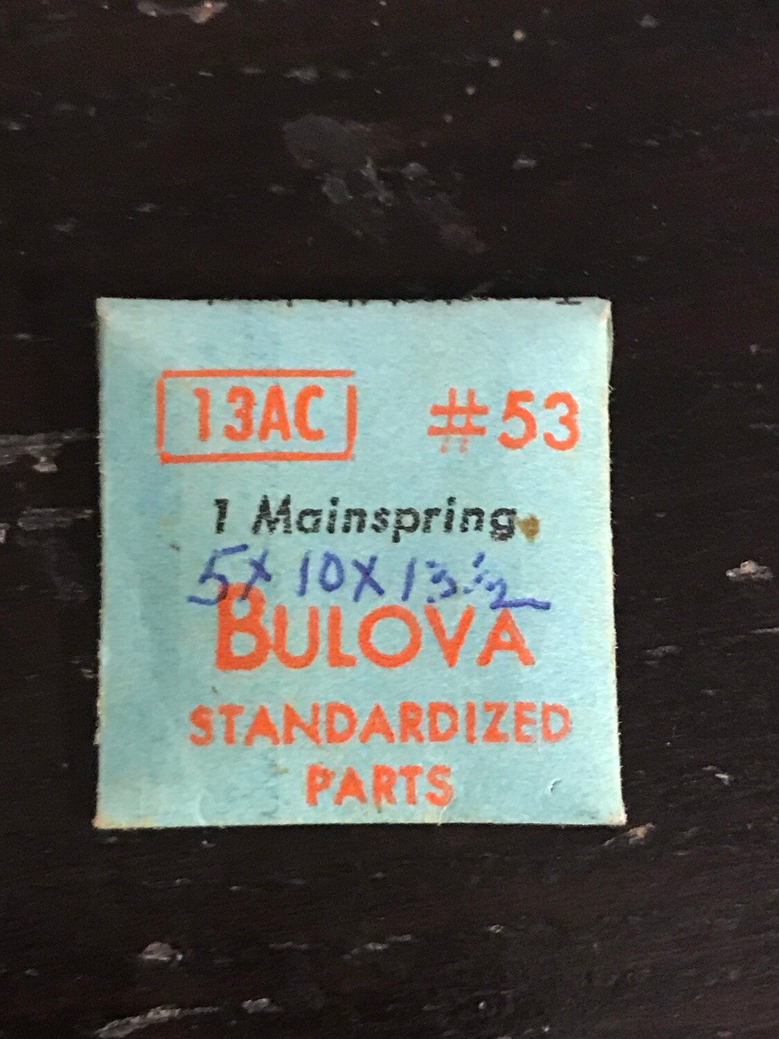 Bulova Factory Mainspring for caliber 13AC - Steel