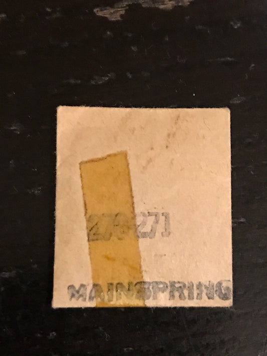 Gruen Factory Mainspring for caliber 270, 271 - steel