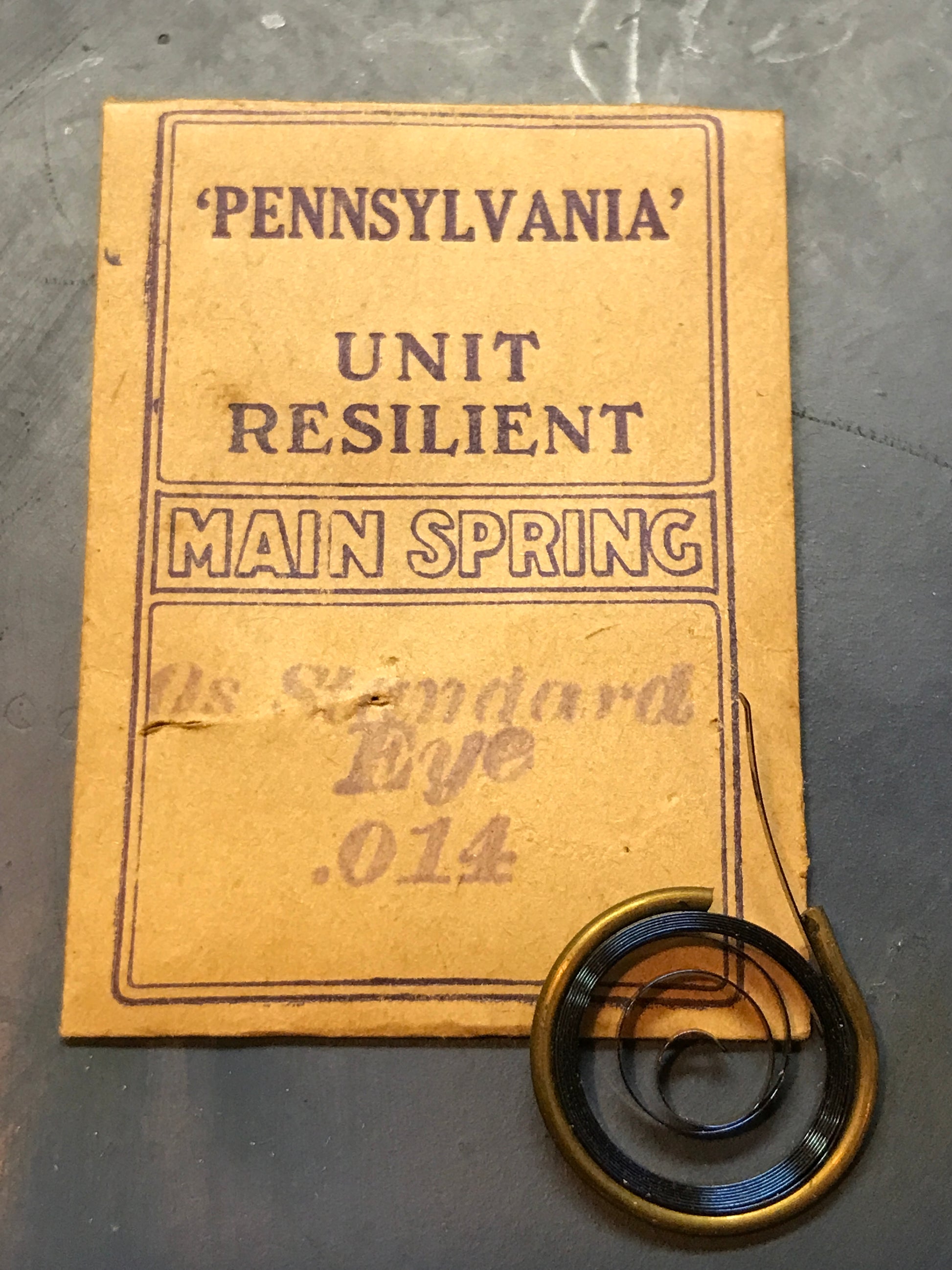 Pennsylvania Mainspring for N.Y. Standard 0s No. 6133 - Steel