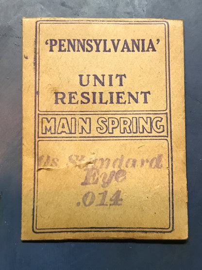 Pennsylvania Mainspring for N.Y. Standard 0s No. 6133 - Steel