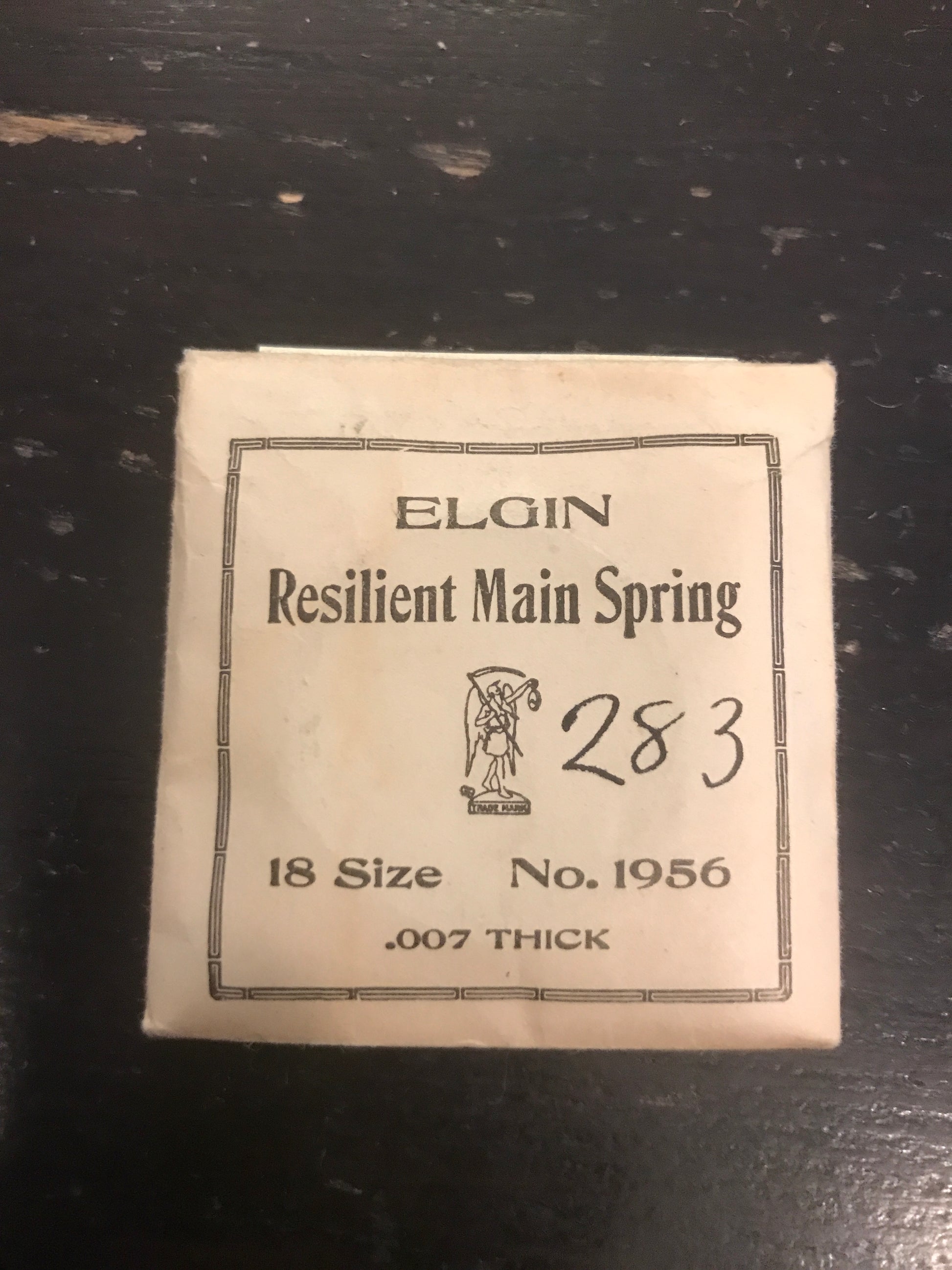 Elgin Factory Mainspring for 18s Factory No. 1956 - Steel