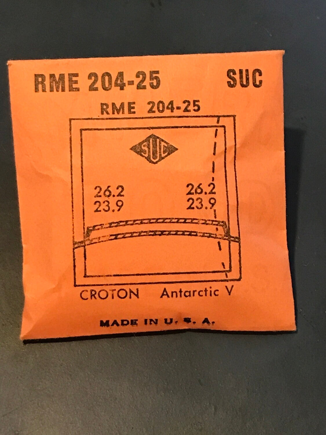 SUC Rocket Crystal RME 204-25 for CROTON Antarctic V - 26.2 x 23.9mm - New