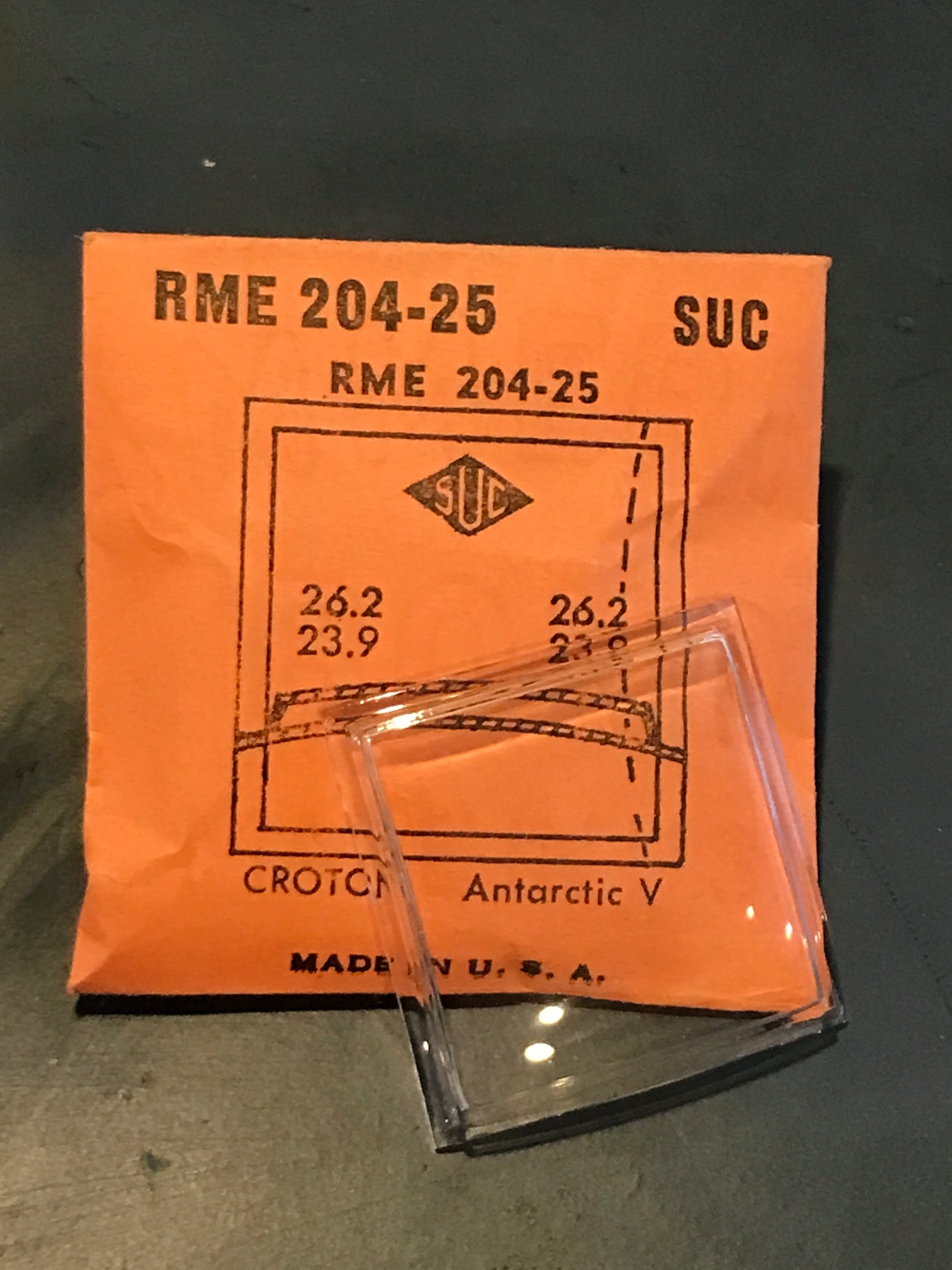 SUC Rocket Crystal RME 204-25 for CROTON Antarctic V - 26.2 x 23.9mm - New