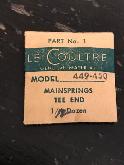 LeCoultre factory mainspring for caliber 449, 450 - Steel