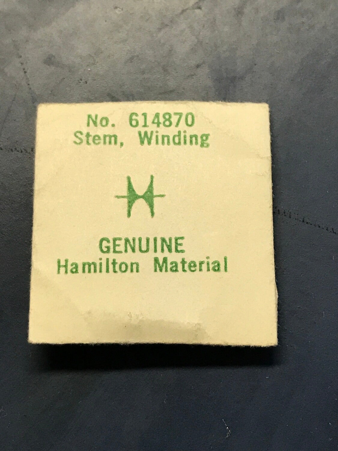 Hamilton Factory Stem / Winding Arbor for Hamilton Grade 603 No. 614870