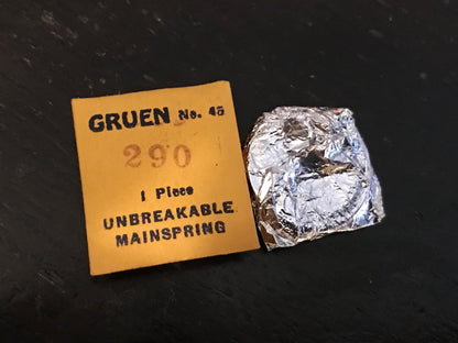 Gruen Factory Mainspring for caliber 290 - steel