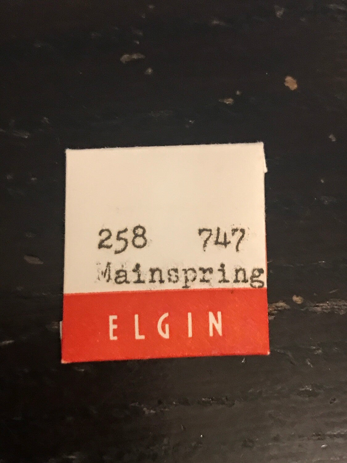 Elgin Factory Mainspring for 13/0s Grade 747 - Alloy