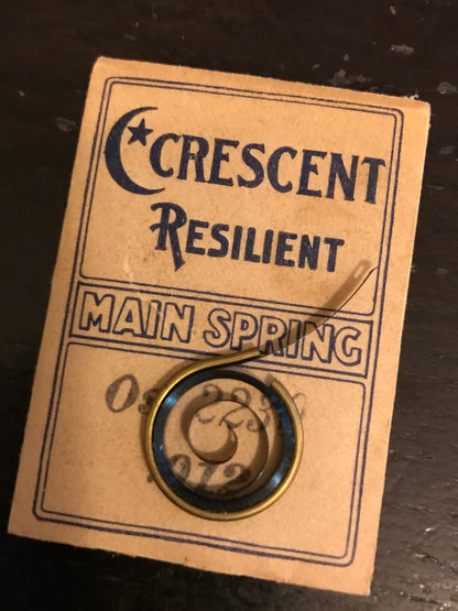 Crescent Mainspring for 0s Waltham Factory No. 2230 - Steel