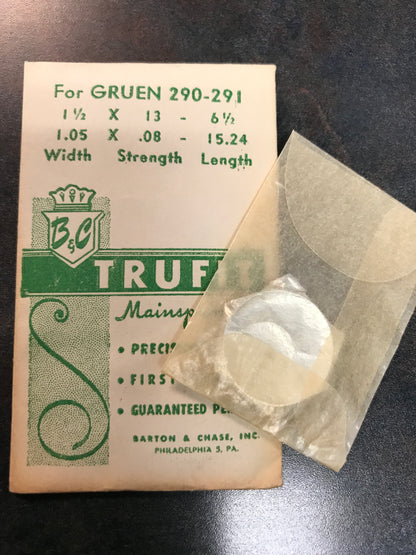 Trufit Mainspring for Gruen caliber 290, 291 - Steel