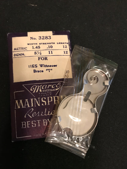 Marco Mainspring #3283 for Wittnauer caliber 11ES - Steel