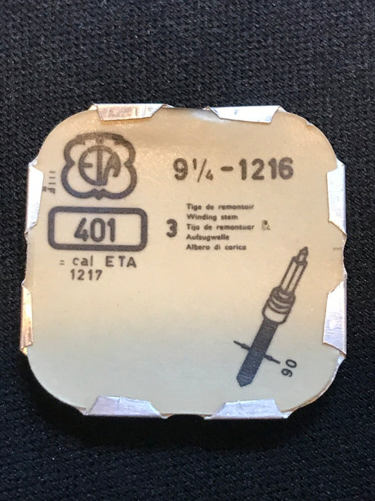 Ebauches SA - Set of 3 stems for ETA caliber 1216 - new in packaging